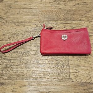 NWOT Tommy Hilfiger red wristlet